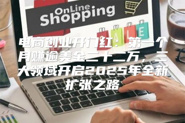 电商创业开门红：第一个月赚逾美金二十二万，三大领域开启2025年全新扩张之路