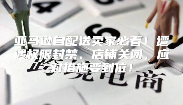 亚马逊自配送卖家必看！遭遇权限封禁、店铺关闭，应对措施要到位！