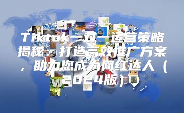 Tiktok一对一运营策略揭秘：打造高效推广方案，助力您成为网红达人2025版
