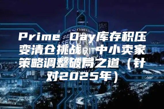 Prime Day库存积压变清仓挑战，中小卖家策略调整破局之道针对2025年