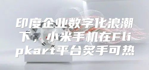 印度企业数字化浪潮下，小米手机在Flipkart平台炙手可热