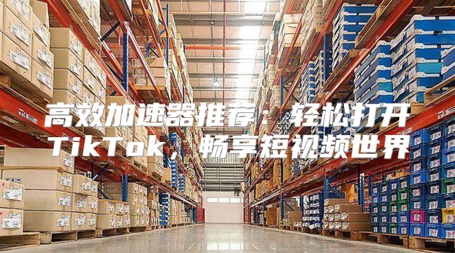 高效加速器推荐：轻松打开TikTok，畅享短视频世界
