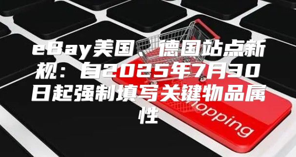 eBay美国、德国站点新规：自2025年7月30日起强制填写关键物品属性
