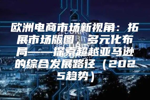 欧洲电商市场新视角：拓展市场版图，多元化布局——探索超越亚马逊的综合发展路径2025趋势