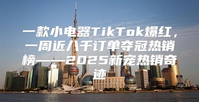 一款小电器TikTok爆红，一周近八千订单夺冠热销榜——2025新宠热销奇迹