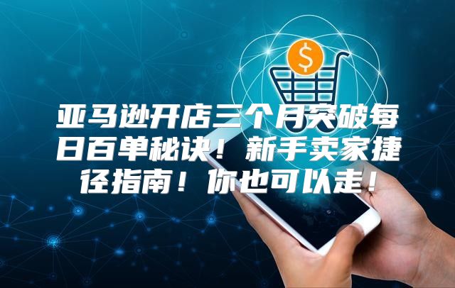 亚马逊开店三个月突破每日百单秘诀！新手卖家捷径指南！你也可以走！