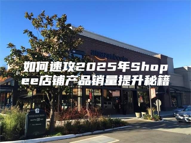 如何速攻2025年Shopee店铺产品销量提升秘籍