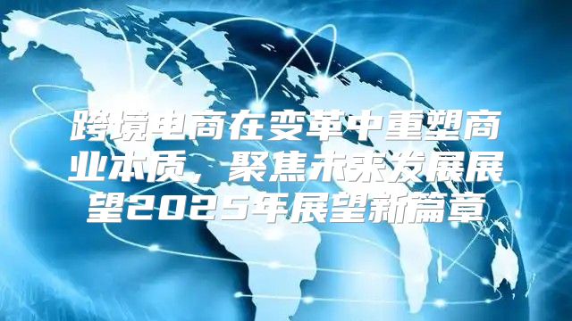 跨境电商在变革中重塑商业本质，聚焦未来发展展望2025年展望新篇章