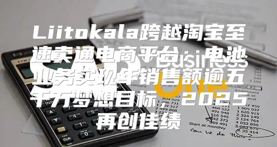 Liitokala跨越淘宝至速卖通电商平台：电池业务实现年销售额逾五千万梦想目标，2025再创佳绩