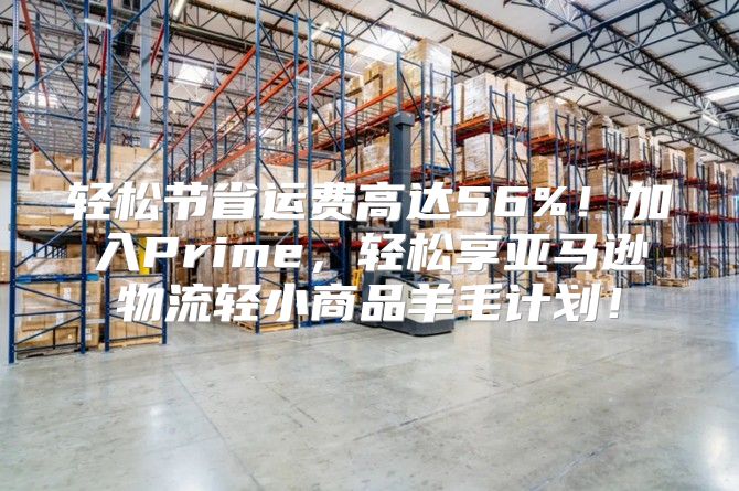 轻松节省运费高达56%！加入Prime，轻松享亚马逊物流轻小商品羊毛计划！