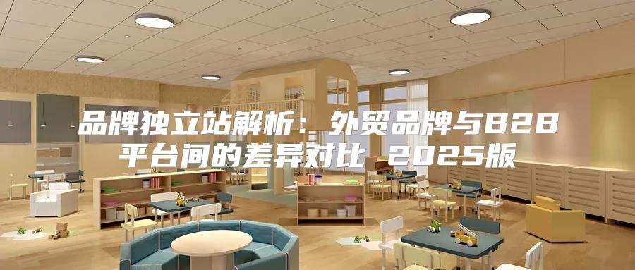 品牌独立站解析：外贸品牌与B2B平台间的差异对比 2025版