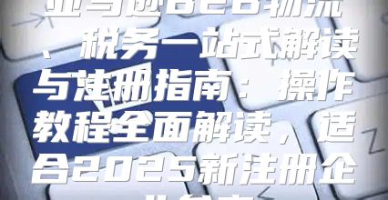 亚马逊B2B物流、税务一站式解读与注册指南：操作教程全面解读，适合2025新注册企业参考