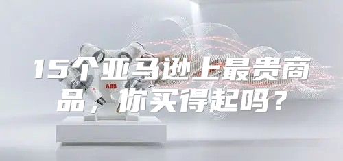 15个亚马逊上最贵商品，你买得起吗？