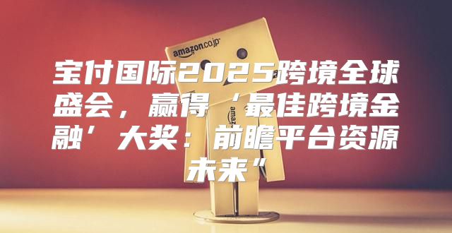 宝付国际2025跨境全球盛会，赢得‘最佳跨境金融’大奖：前瞻平台资源未来”
