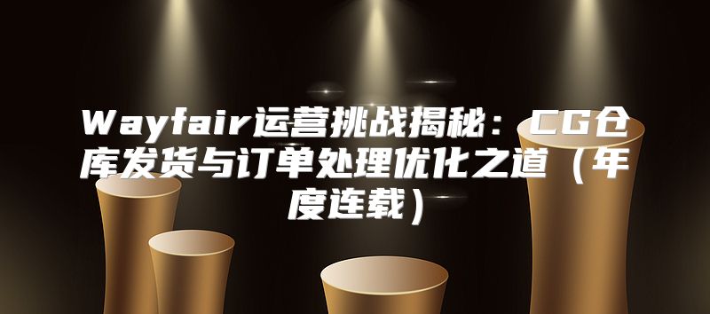 Wayfair运营挑战揭秘：CG仓库发货与订单处理优化之道年度连载