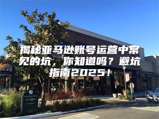 揭秘亚马逊账号运营中常见的坑，你知道吗？避坑指南2025！