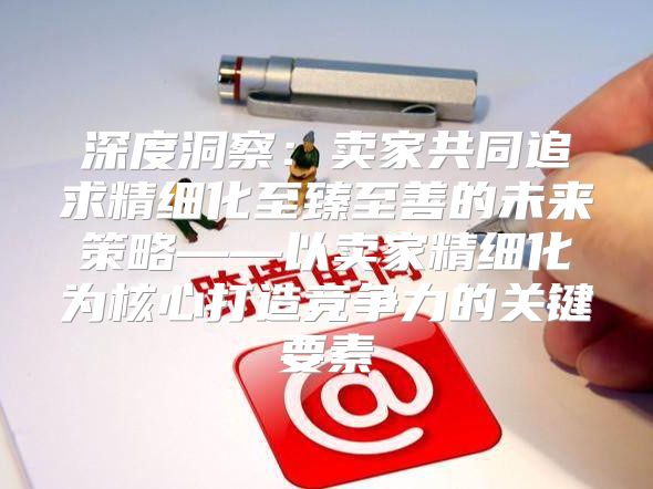 深度洞察：卖家共同追求精细化至臻至善的未来策略——以卖家精细化为核心打造竞争力的关键要素