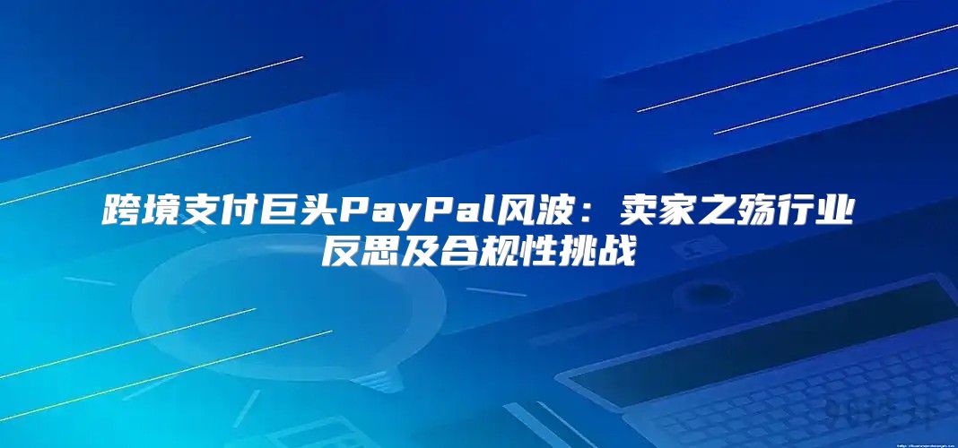 跨境支付巨头PayPal风波：卖家之殇行业反思及合规性挑战