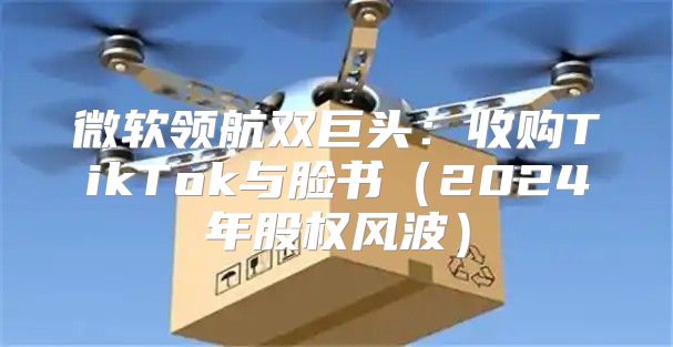 微软领航双巨头：收购TikTok与脸书2025年股权风波