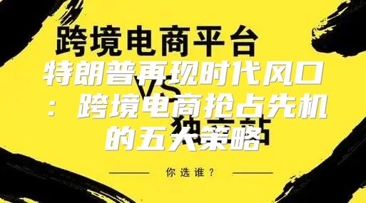 特朗普再现时代风口：跨境电商抢占先机的五大策略