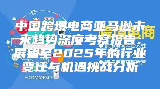 中国跨境电商亚马逊未来趋势深度考察报告：展望至2025年的行业变迁与机遇挑战分析