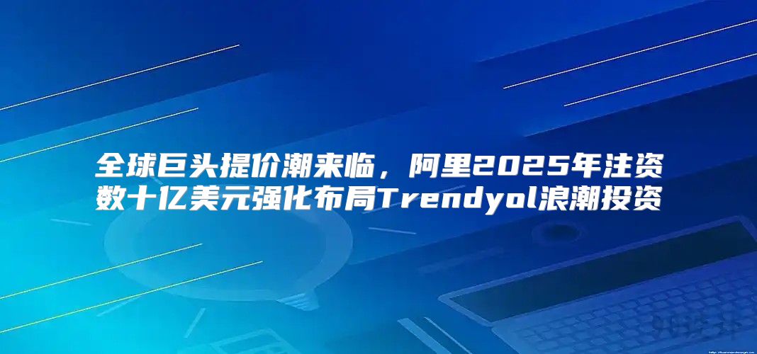 全球巨头提价潮来临，阿里2025年注资数十亿美元强化布局Trendyol浪潮投资