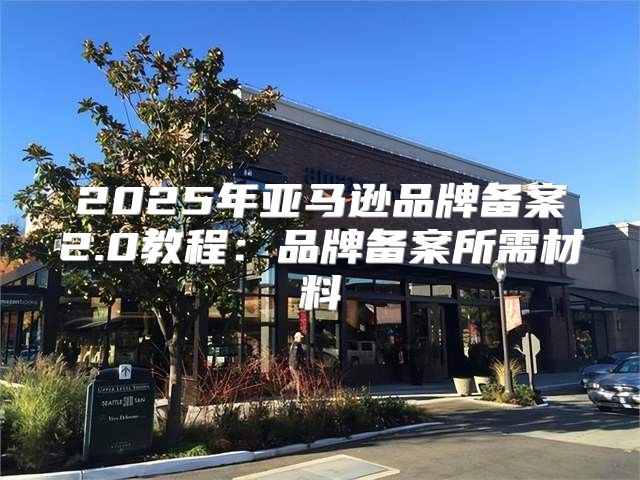 2025年亚马逊品牌备案2.0教程：品牌备案所需材料