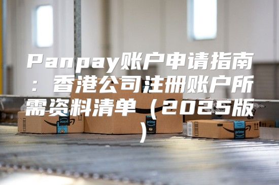Panpay账户申请指南：香港公司注册账户所需资料清单2025版
