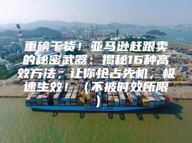 重磅干货！亚马逊赶跟卖的秘密武器：揭秘16种高效方法，让你抢占先机，极速生效！不被时效所限