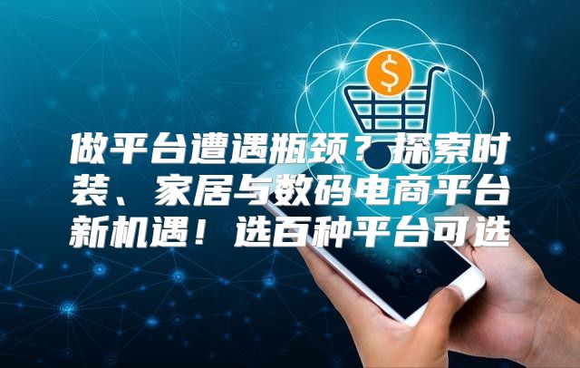 做平台遭遇瓶颈？探索时装、家居与数码电商平台新机遇！选百种平台可选