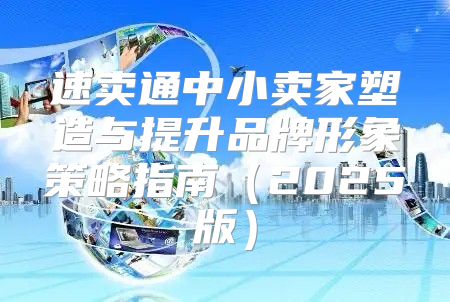 速卖通中小卖家塑造与提升品牌形象策略指南2025版