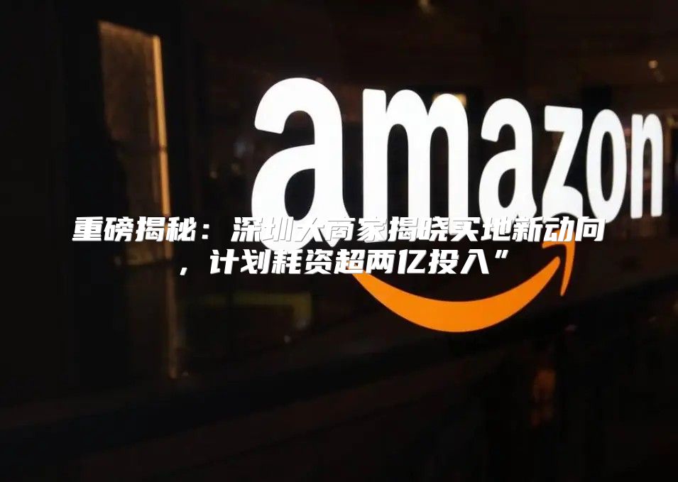 重磅揭秘：深圳大商家揭晓买地新动向，计划耗资超两亿投入”