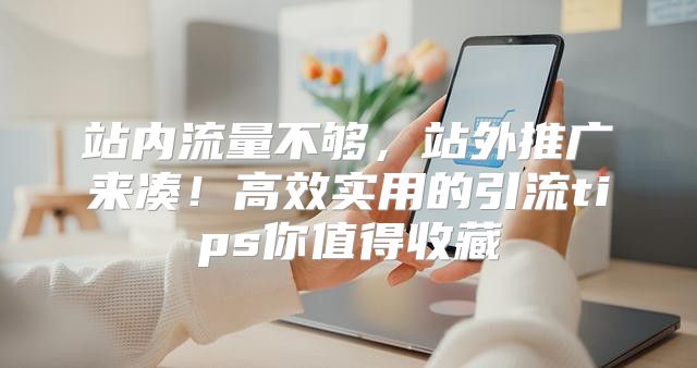 站内流量不够，站外推广来凑！高效实用的引流tips你值得收藏