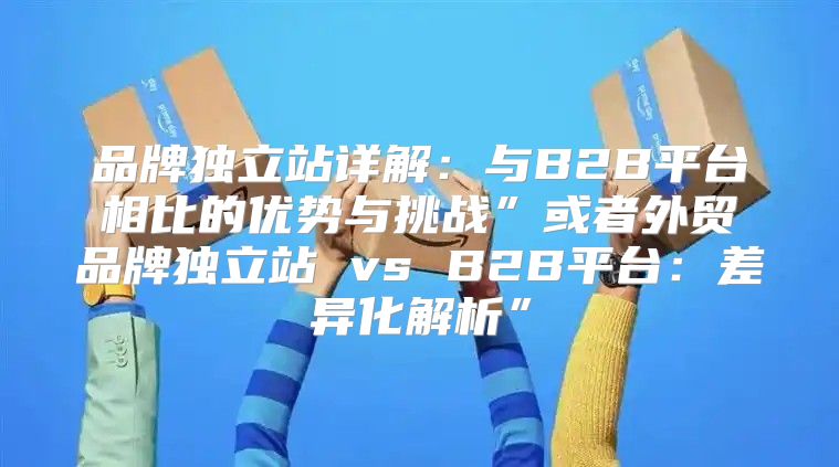 品牌独立站详解：与B2B平台相比的优势与挑战”或者外贸品牌独立站 vs B2B平台：差异化解析”