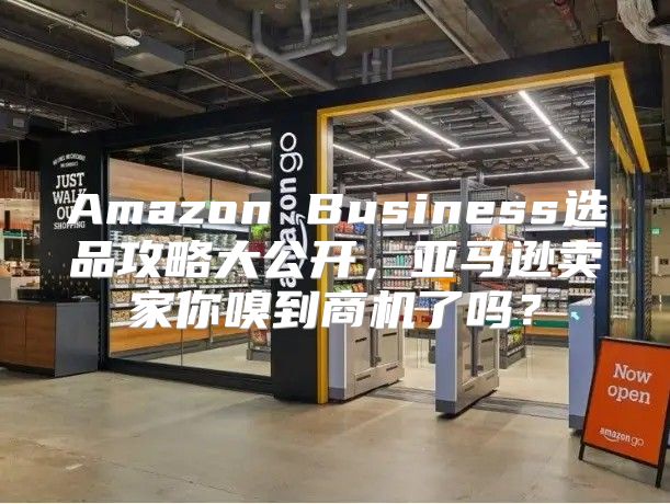 Amazon Business选品攻略大公开，亚马逊卖家你嗅到商机了吗？
