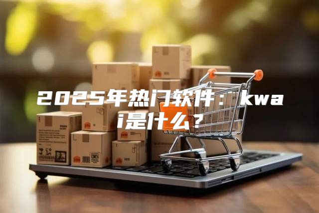 2025年热门软件：kwai是什么？