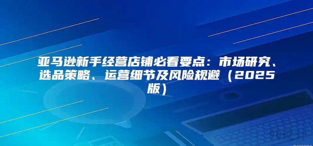 亚马逊新手经营店铺必看要点：市场研究、选品策略、运营细节及风险规避2025版