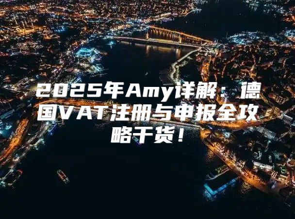 2025年Amy详解：德国VAT注册与申报全攻略干货！