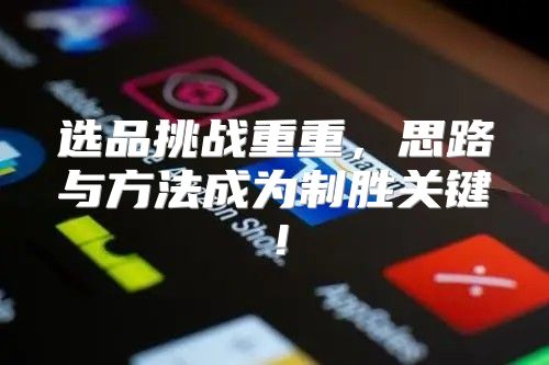 选品挑战重重，思路与方法成为制胜关键！