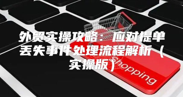 外贸实操攻略：应对提单丢失事件处理流程解析实操版