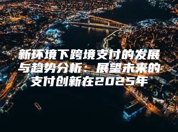 新环境下跨境支付的发展与趋势分析：展望未来的支付创新在2025年