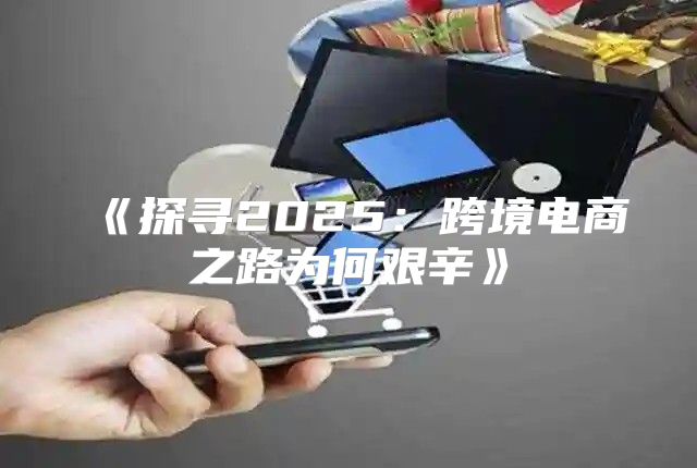 探寻2025跨境电商之路为何艰辛