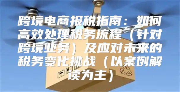 跨境电商报税指南：如何高效处理税务流程针对跨境业务及应对未来的税务变化挑战以案例解读为主