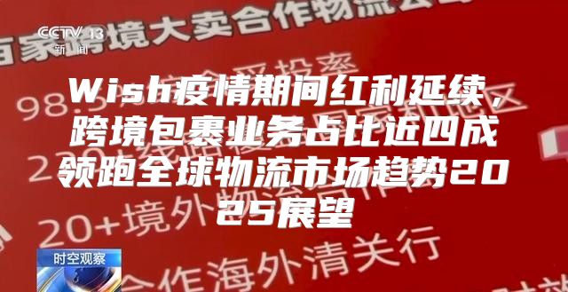 Wish疫情期间红利延续，跨境包裹业务占比近四成领跑全球物流市场趋势2025展望