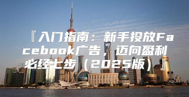 『入门指南：新手投放Facebook广告，迈向盈利必经七步2025版』