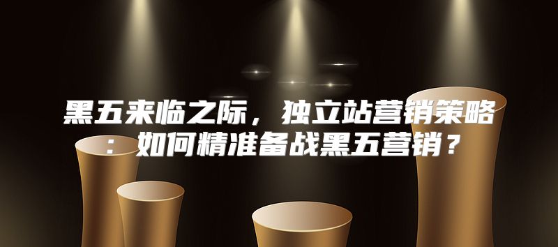 黑五来临之际，独立站营销策略：如何精准备战黑五营销？
