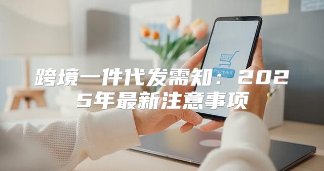 跨境一件代发需知：2025年最新注意事项