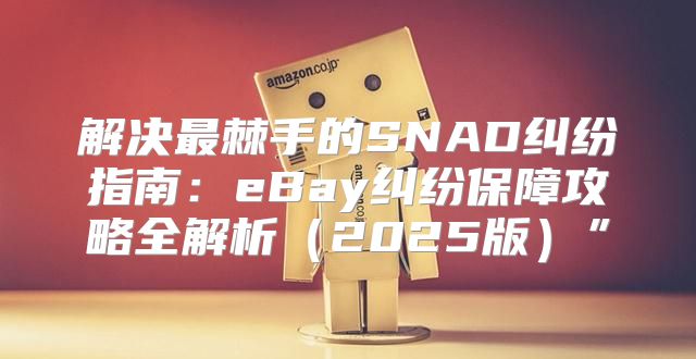 解决最棘手的SNAD纠纷指南：eBay纠纷保障攻略全解析2025版”