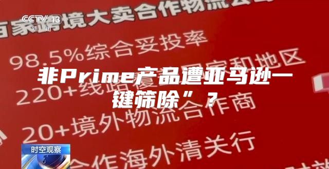 非Prime产品遭亚马逊一键筛除”？