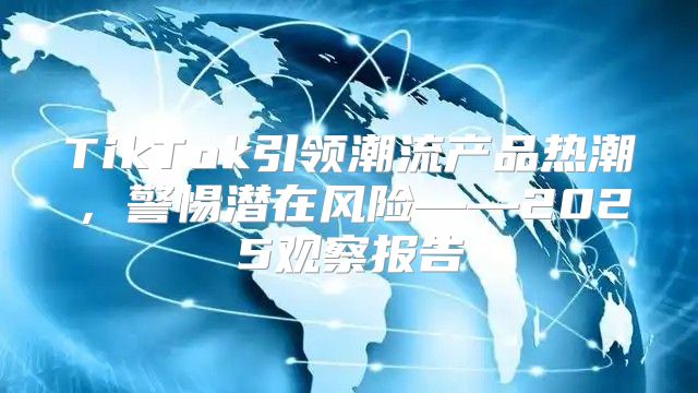 TikTok引领潮流产品热潮，警惕潜在风险——2025观察报告